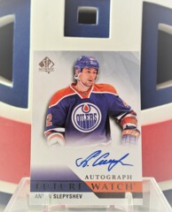 Anton Slepyshev 2015-16 - Autograph Future Watch Rookie Sp Authentic